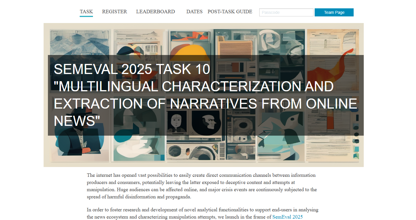 SemEval 2025 Task 10